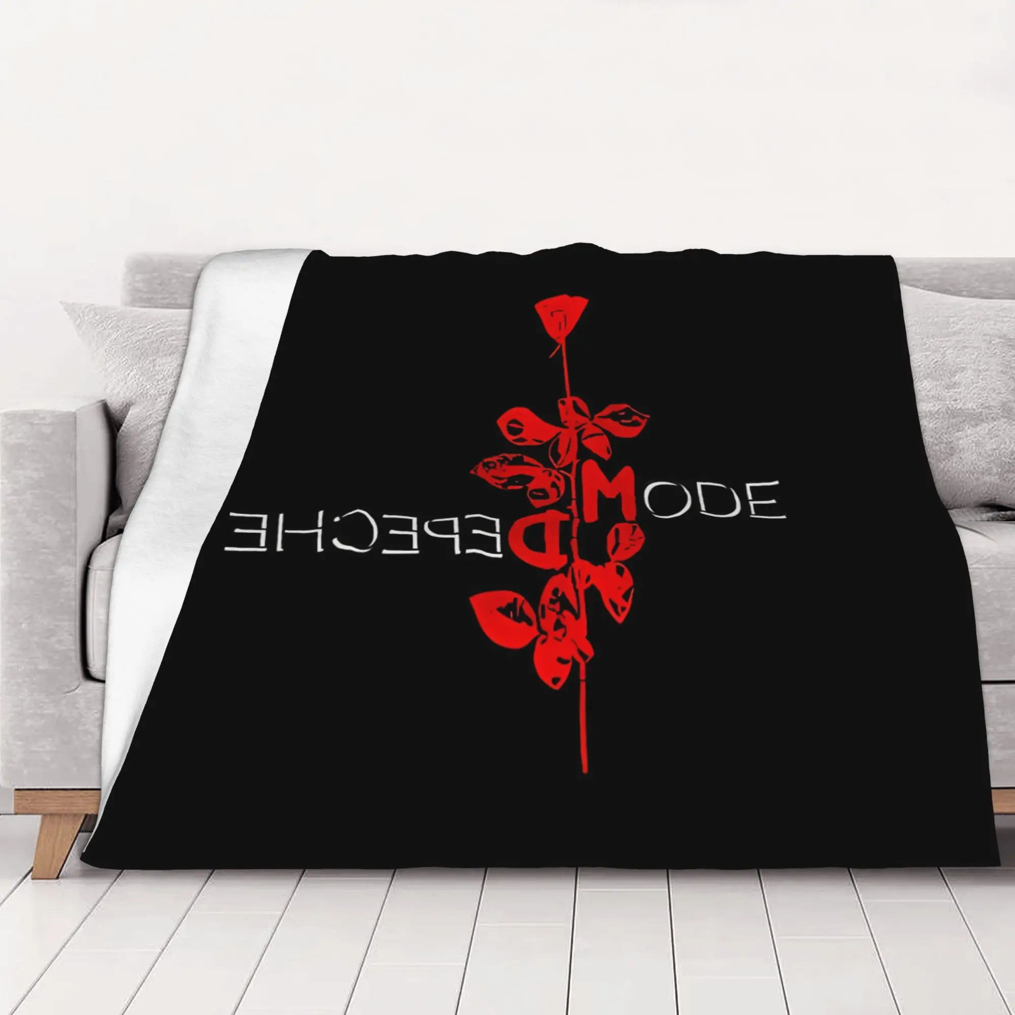 1PC home Cutecore Classic Depeche Band Mode Blanket Super Cosy Plush Home Living Room Sofa halloween