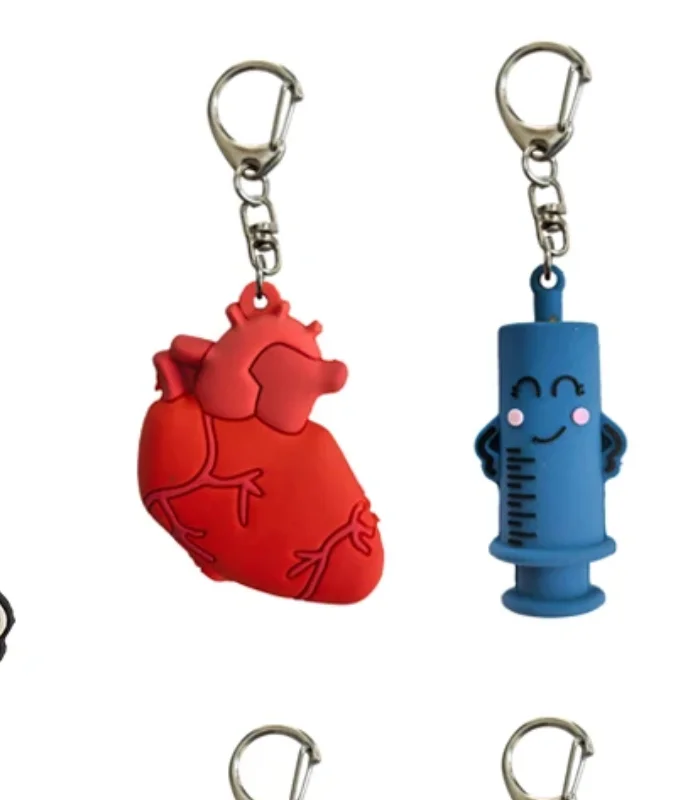 Syringe-Shaped Ampoule Bottle Opener Keychain Rubber Cutter Aid Medication Vial Breaker Tool For Home Nurses And Doctors