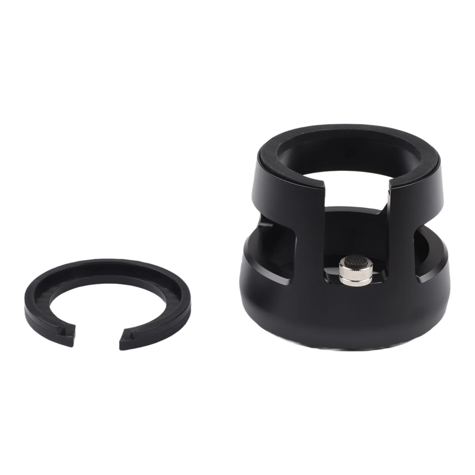58mm Portafilter Holder Espresso Tamping Station Black Minimal Friction Espresso Holder Muvna Xbloom Stable Coffee Distribution