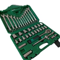 37pcs Car Repair Tool Set Socket Ratchet Wrench Hand Maintenance Kits Toolbox Socket Set Universal Joint Accessory