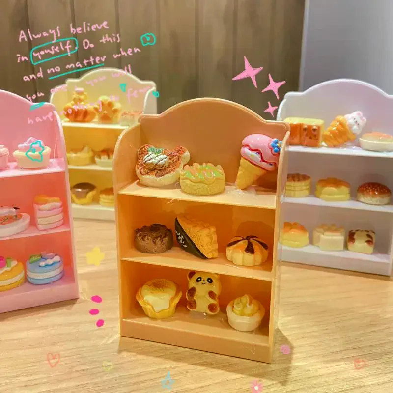 1:12 دمية مصغرة سوبر ماركت الرف عرض موقف تخزين الرف المشهد ديكور لعبة بيت الدمية الملحقات