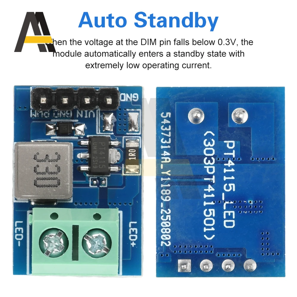 PT4115 1-10S DC 12V PWM controlador atenuador cadena Led unidad de corriente constante módulo de salida fuente de alimentación