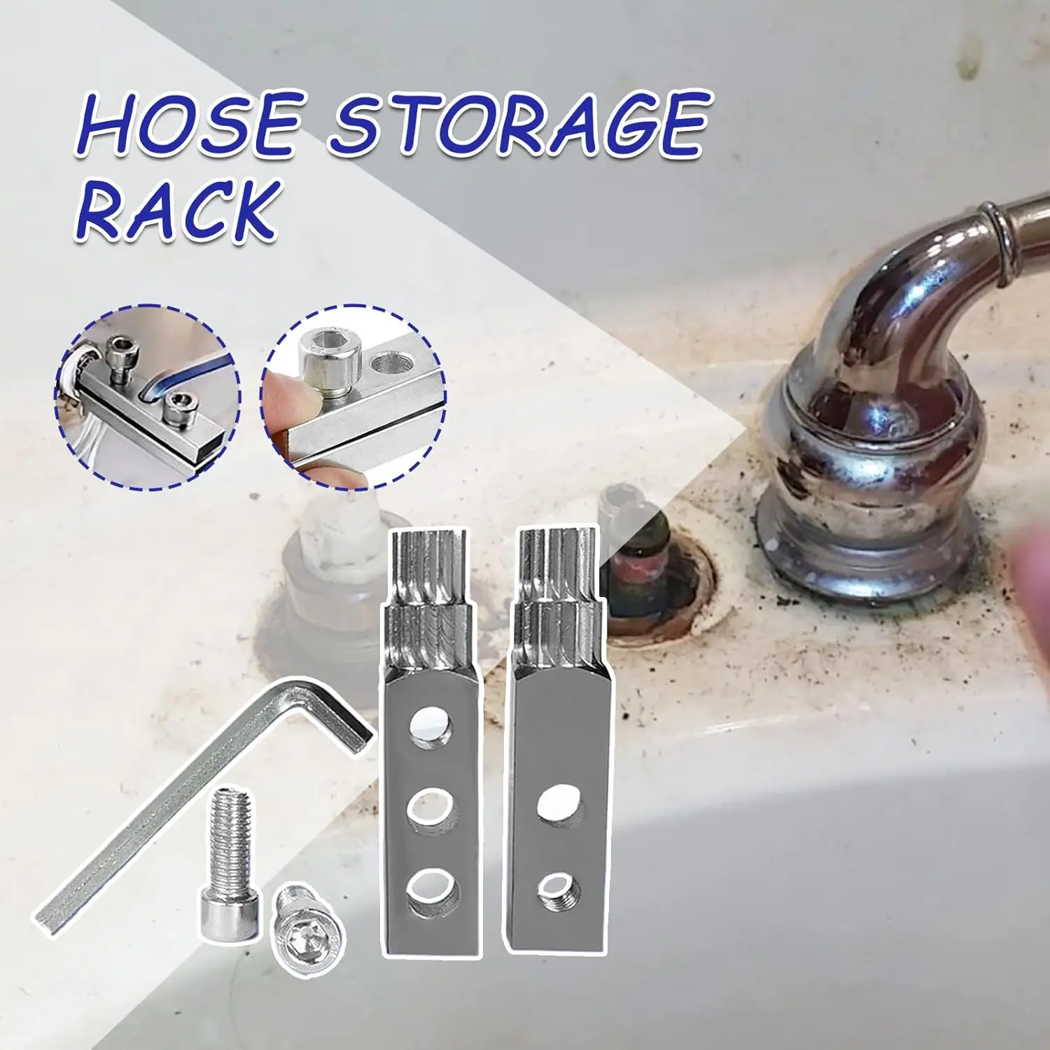 Faucet Removal Tool Faucet Water Pipe Removal Device Indoor Long Multifunct Faucet Efficient Pulling Expansion Repair Tools