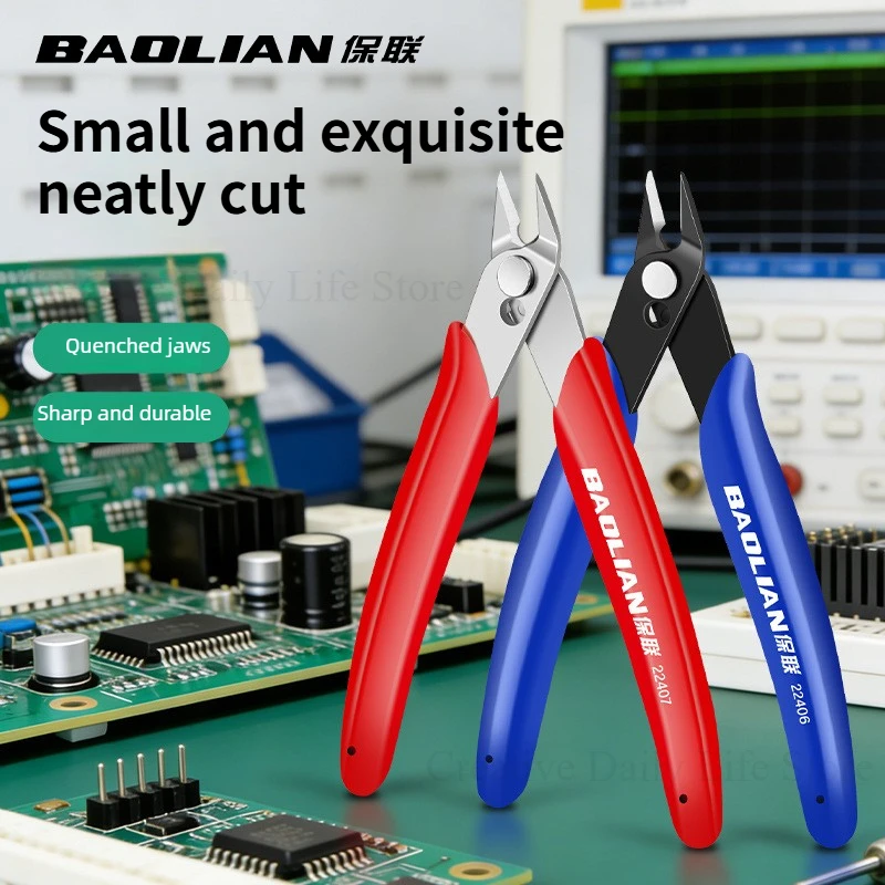 Mini Nose Cutting Plier Electrical Wire Cable Cutter Metal Side Snips Flush Pliers Convenient Durable Tool Model Pliers