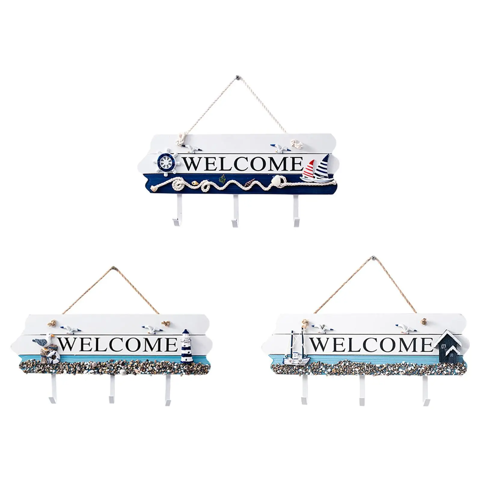 

Деревянный крючок для приветствия, подвесной деревенский знак приветствия для домашнего декора прихожей