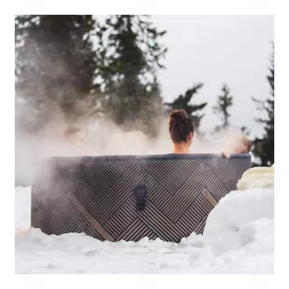 Hot Tub 6 Persons Garden Spa Portable Outdoor Whirlpool Spa Air Bubbles Inflatable Hot Tub Spa Bath Tub