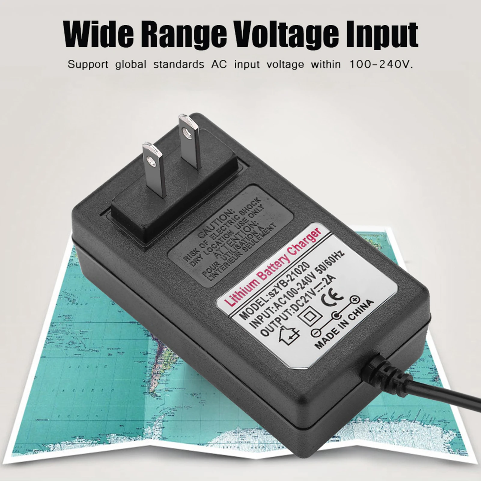 AC 100-240V DC 21V 2A Safe Charge Power Supply Adapter Lithium ion Battery Charger UK Plug