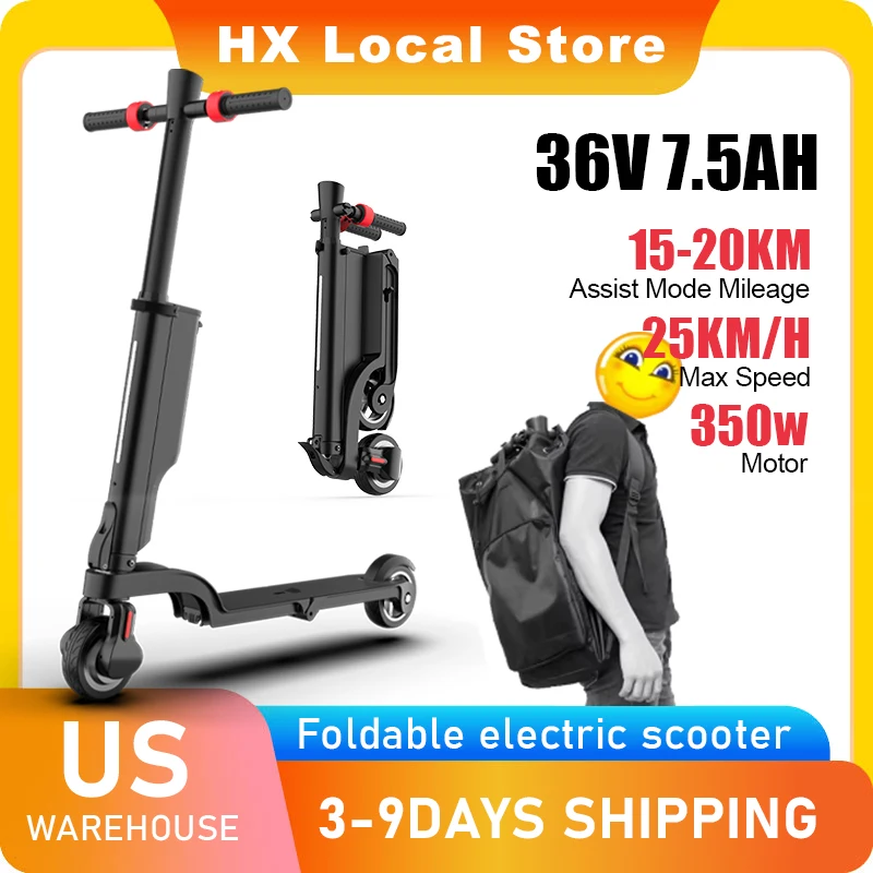 

Электрический самокат HX 7,5 Ач, электронный самокат 350 Вт, 25 км/ч, складные электрические самокаты, электронные самокаты, 5,5-дюймовое приложение, умный самокат для взрослых