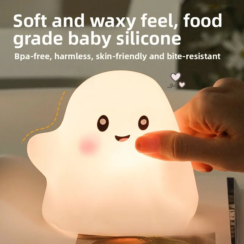 Popular night light pat lamp Halloween bedside table lamp charging party decoration gift decorative lamp