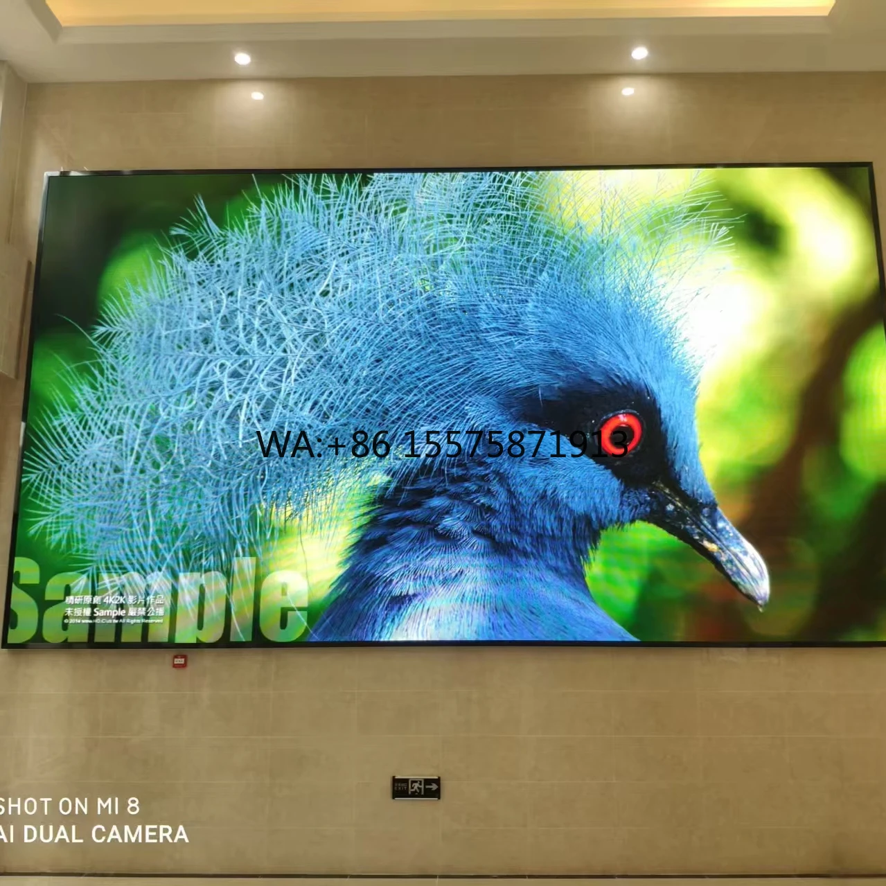 P1.86  Led Indoor Display Thin Ultra Light Popular HD Digital Billboard Fixed Display Meeting Room Led Wall Panel Screen