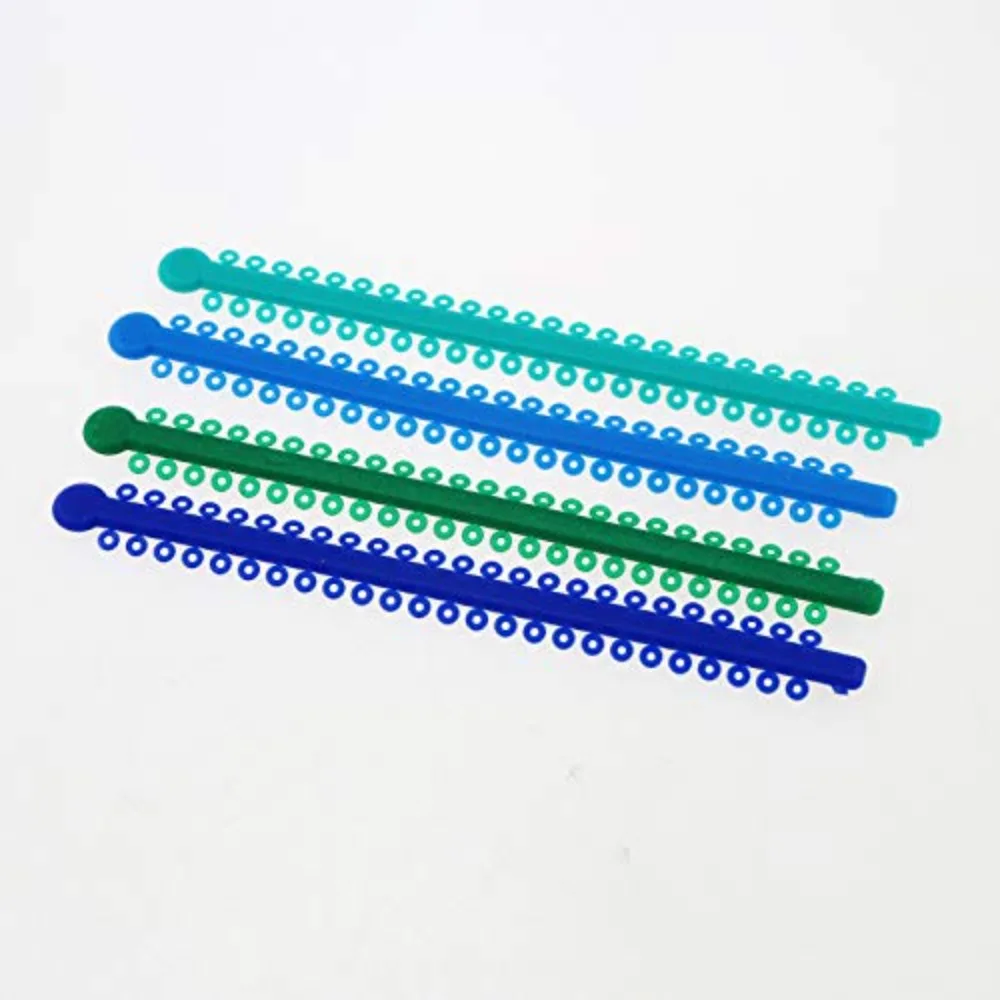 1Pack=1000PCS/20Sticks Dental Orthodontic Elastic Ligature Ties Bands for Brackets Braces Colourful to Choose