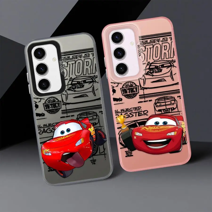 Custodia morbida per Samsung Galaxy A53 A73 A35 A26 A36 A72 A51 A56 A55 A54 A52 A71 Disney Lightning McQueen
