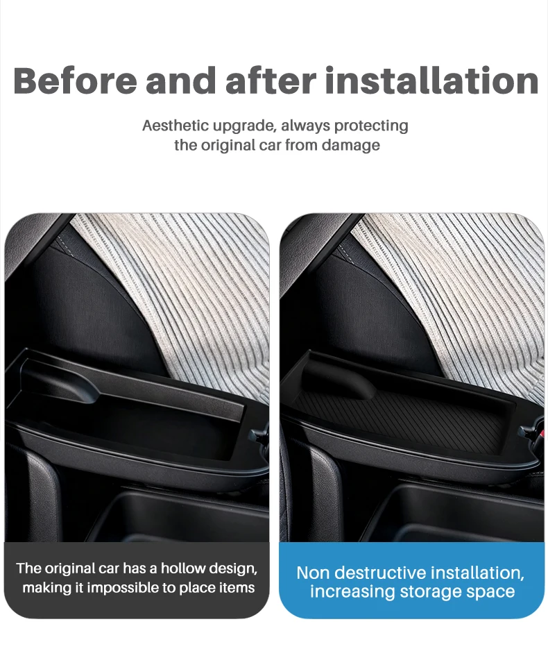 Für Toyota Yaris & Yaris Cross 2021-2026 Auto-Armlehnen-Konsolenablage Kratzfest Verschleißfest Silikon-Dekor-Zubehör – Detail 3