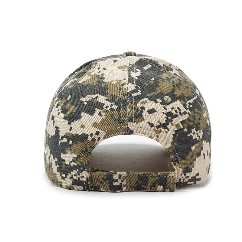 Unisex-Baseballkappe mit Tarnmuster, klassische dunkelgrüne Papa-Mütze, atmungsaktiv, verstellbar, taktische Hüte für Damen und Herren – Detail 6