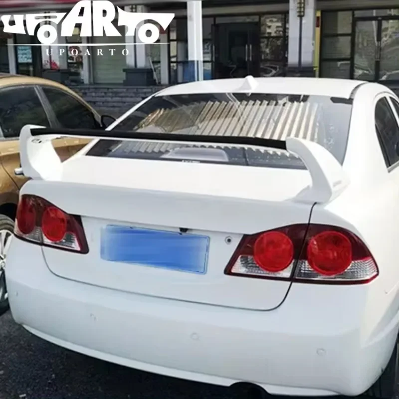 Retrofitting Car Accessories ABS Mugen Type FD 2 FD2 Style Rear Trunk Spoiler For Honda Civic 8th Gen 2006-2011