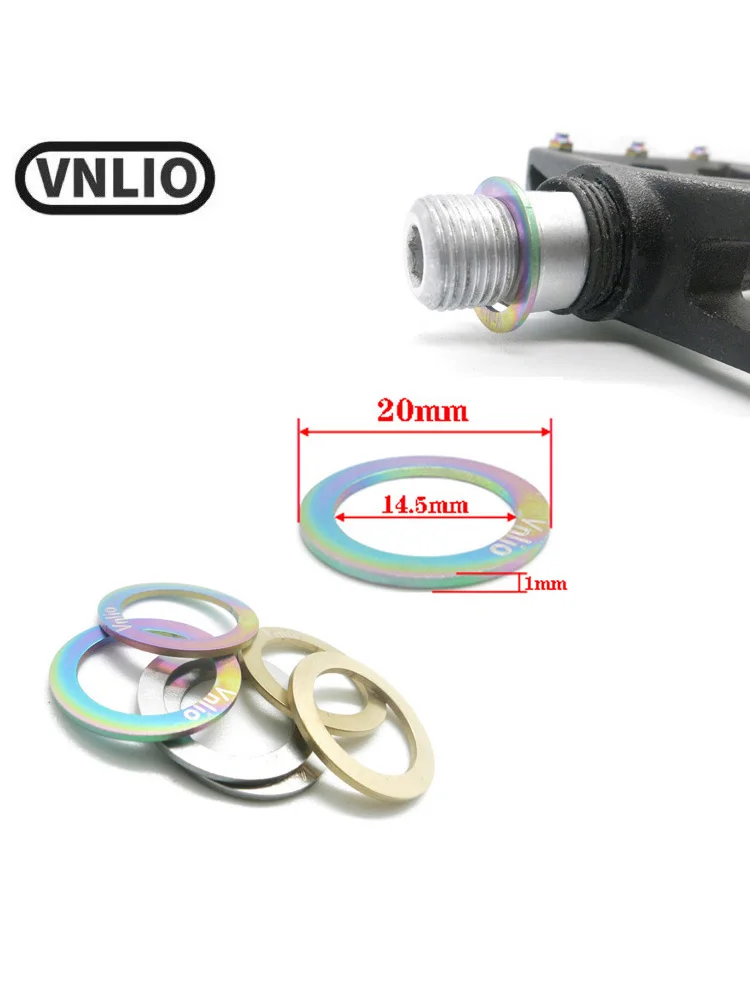 AliExpress vnlio VNlio bicycle pedal washer outer diameter 20mm inner diameter 14.5mm thickness 1MM suitable for MTB road bicycle accessories
