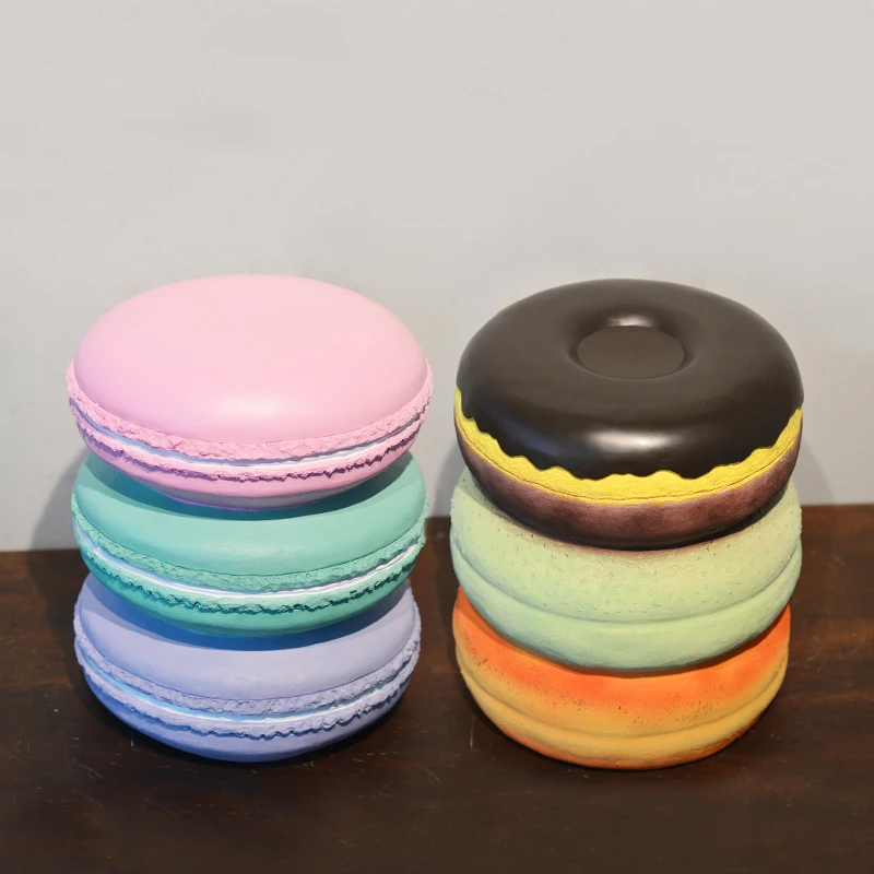 معكرون الكعك همبرغر البراز كرسي غرفة الأطفال متجر الملابس مول الزينة الحلي التصوير الدعائم #3