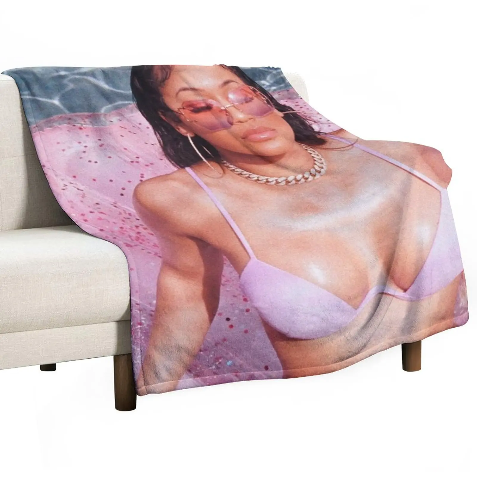 

New Saweetie Throw Blanket Luxury Thicken Hair Blankets