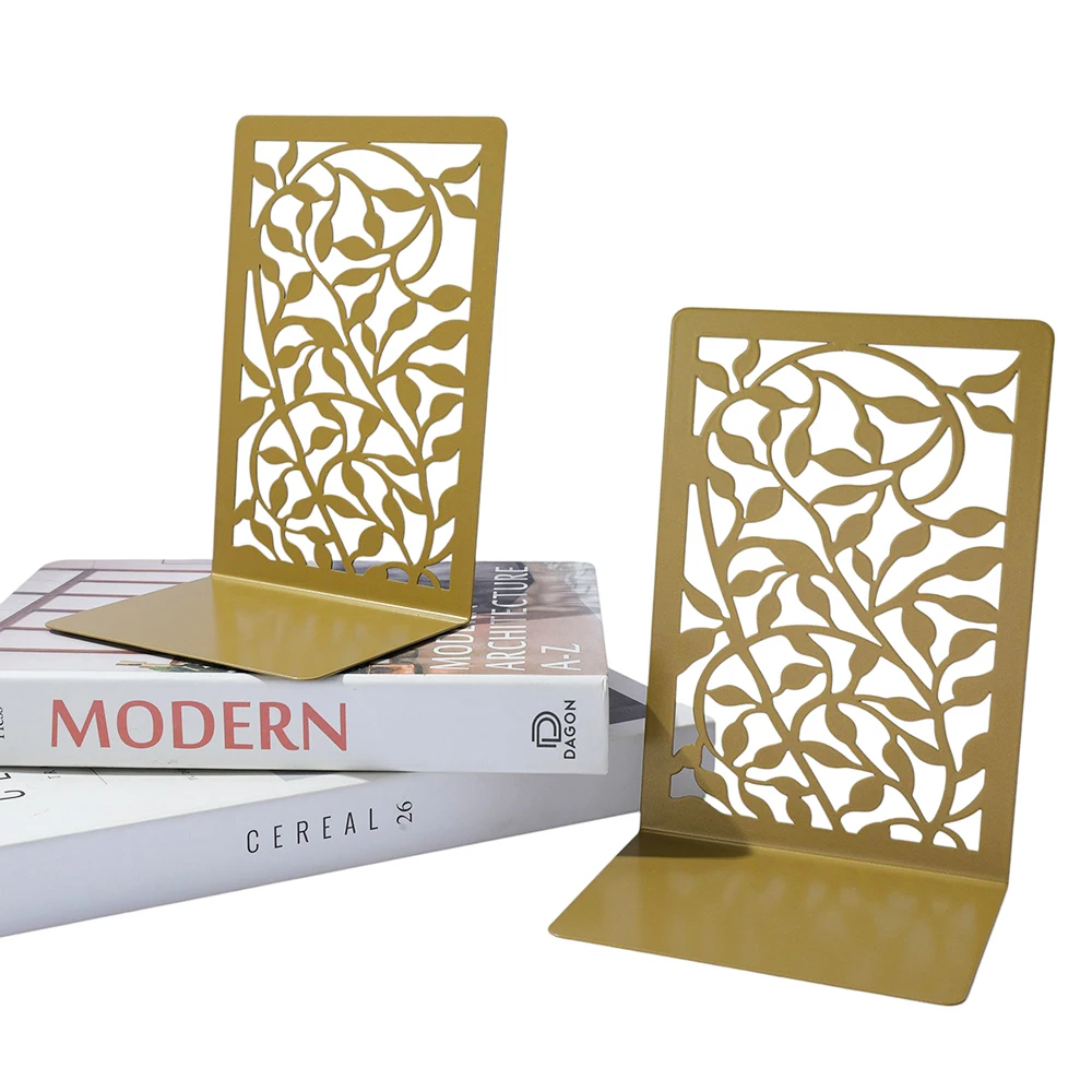 Vintage Hollowed Out Leaf Vein Bookshelf Reading Lover Reading Bookshelf Home DIY Decoration Teacher Office Stationery