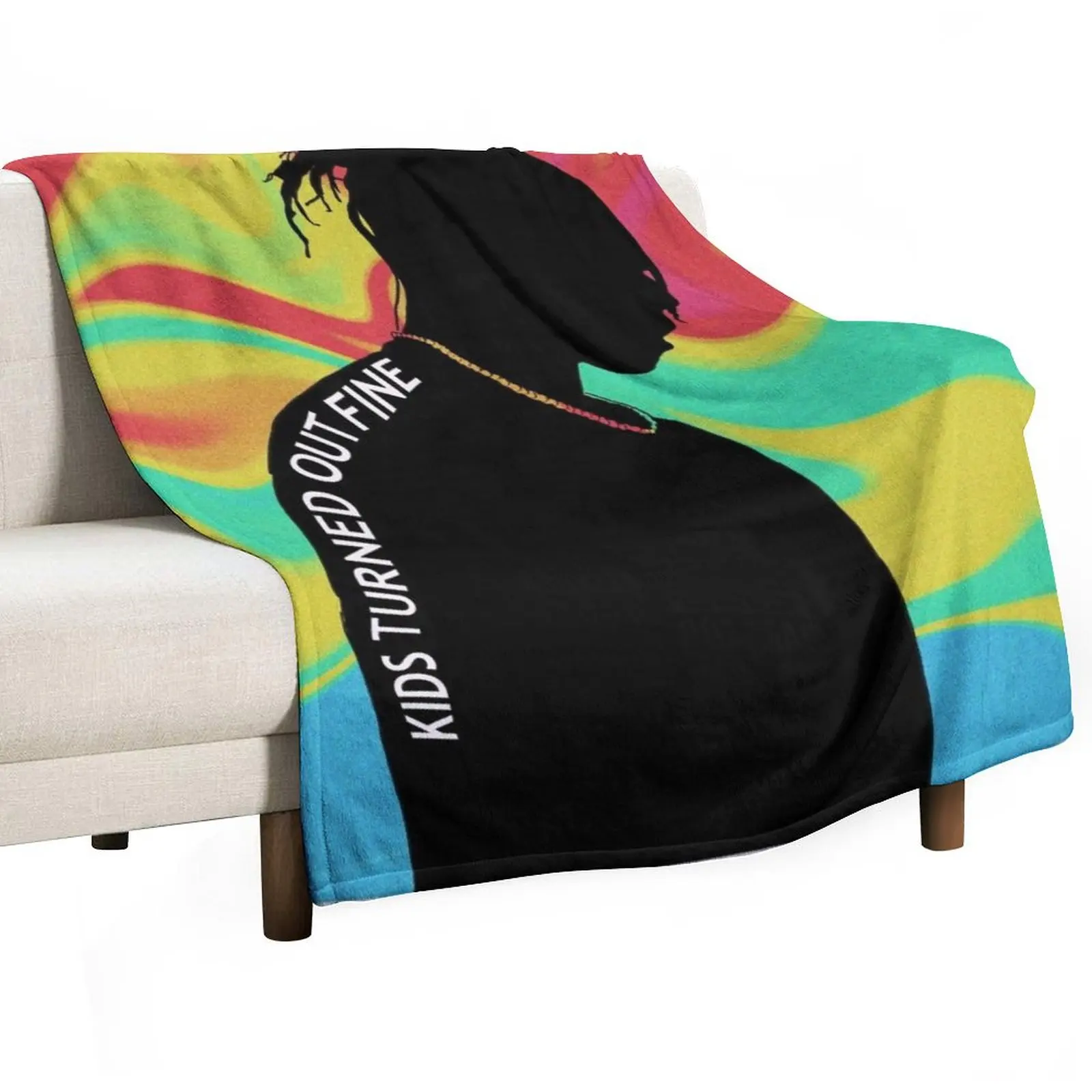 

Kids Turned Out Fine Throw Blanket Loose For Sofa Thin Cute Blankets