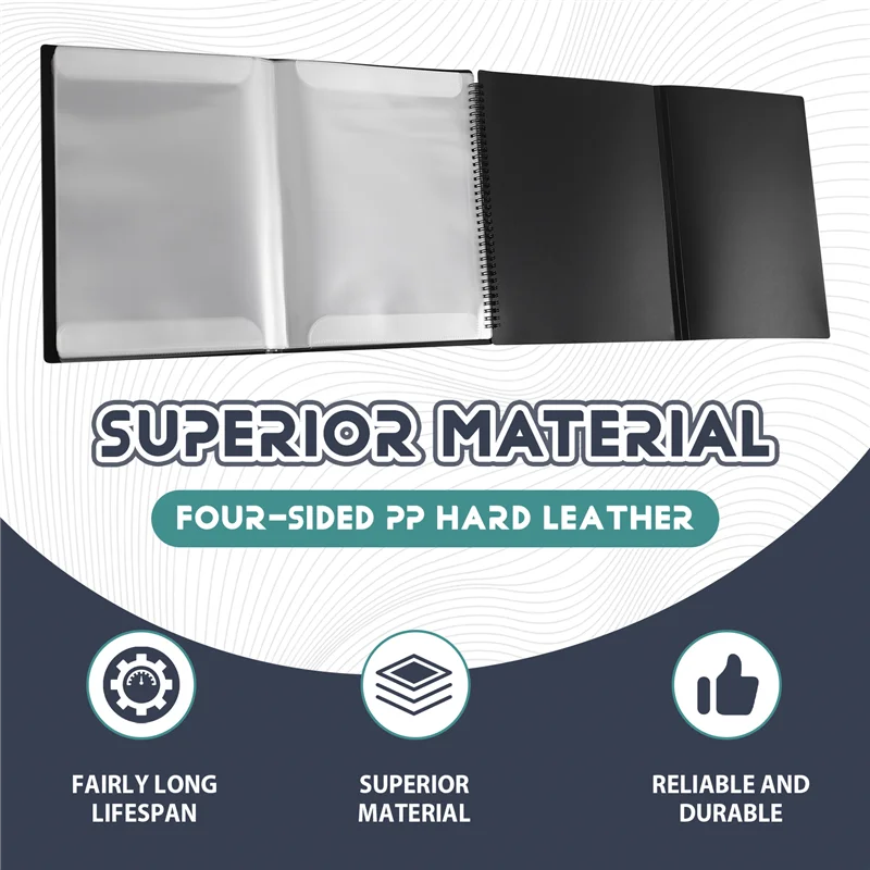 FSTE-A4 توسيع مقاوم للماء 4 صفحات ورقة البيانو مشبك الموسيقى أداء مجلد البيانو ورقة مجلد الموسيقى #5