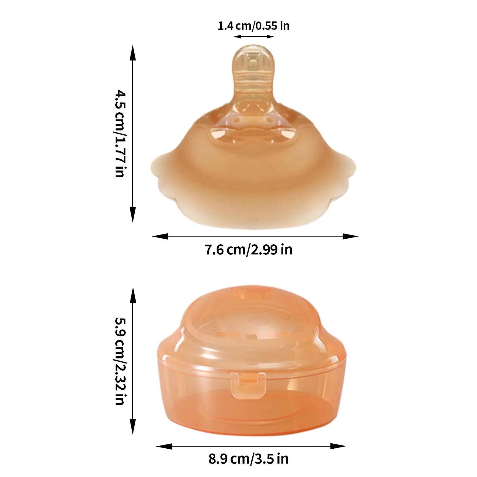 Breast Shield For Breastfeeding Nipple Covers Shield For Nursing Silicone Protection Reusable Soothing Covers For Women Mom Baby