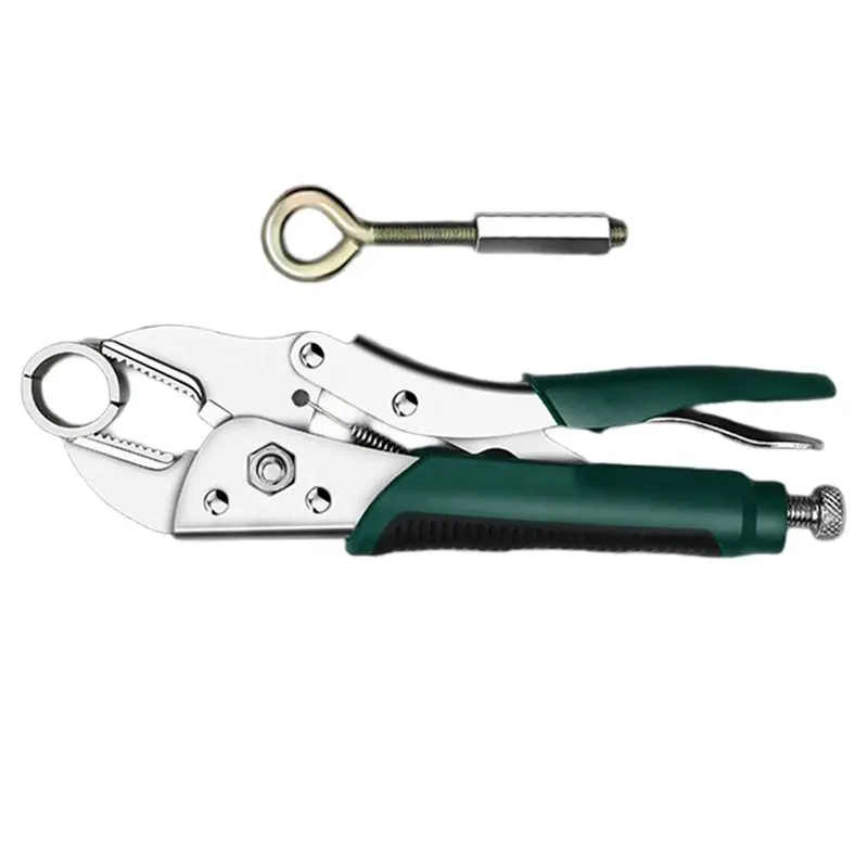 ABKJ-Multifunctional Wrench Pipe Pliers Tool Set For Installation& Removal Of Steel Pipes For Floor Repair Geothermal Systems 6P