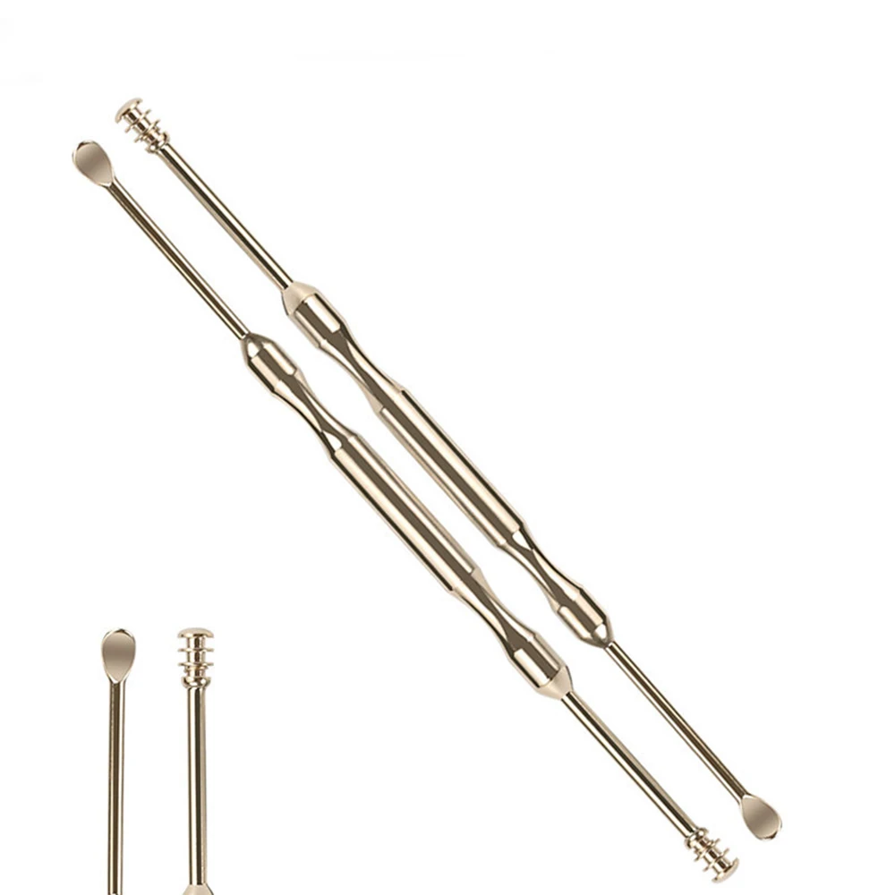 

Stainless Steel Curette Ear Care Spiral Type Double-ended Ear Picks Ear Wax Pick Earwax Removal Tool Ears Dig Scoop Ear Cleaner