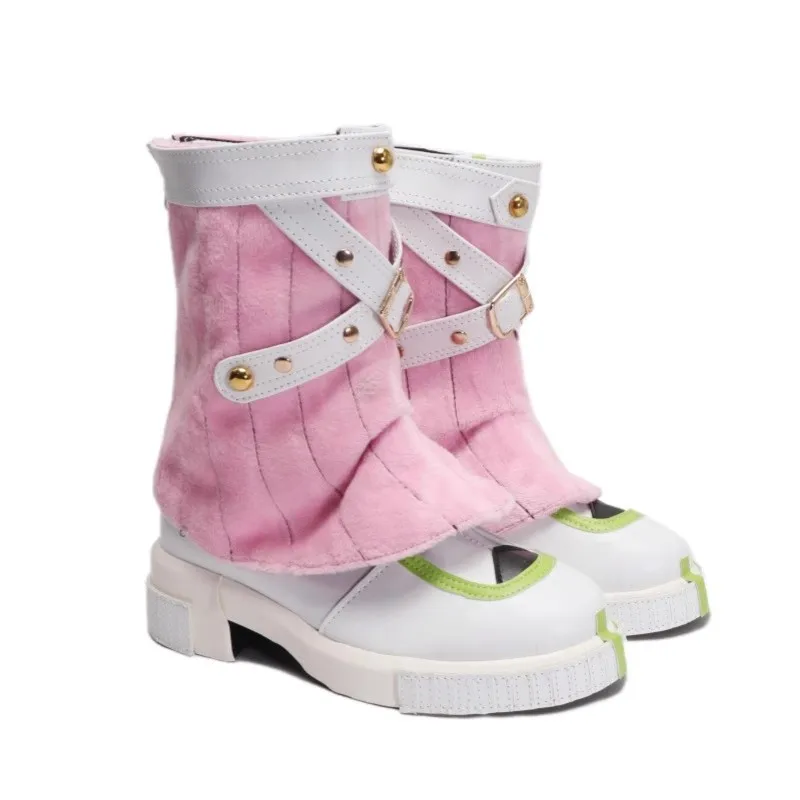 Genshin Impact Varesa Scarpe Cosplay Halloween per uomo Donna Stivali di carnevale Puntelli Cosplay