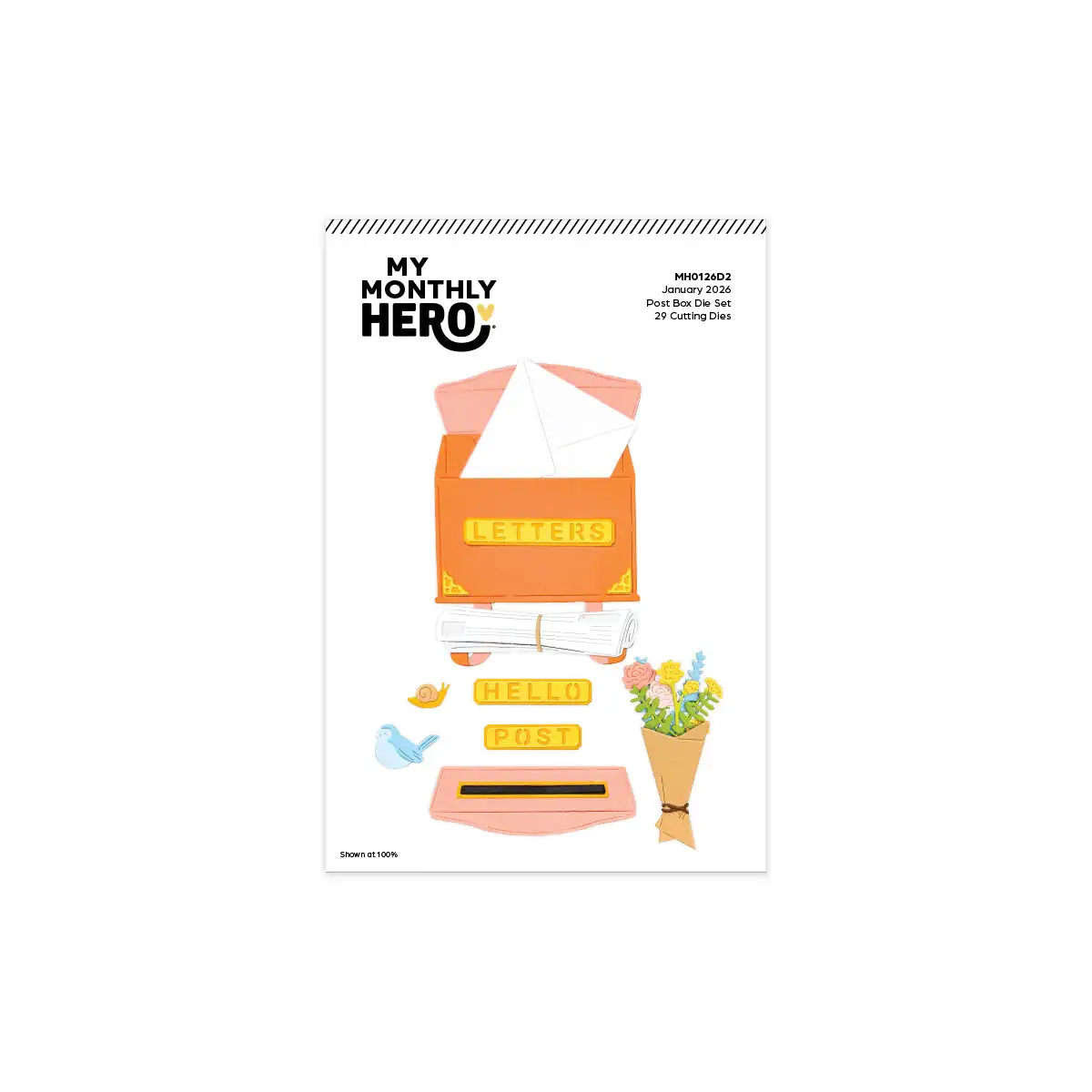 

2026 New Mini Notecard Post Box Postage Frames Metal Cutting Dies Clear Stamps For DIY Decorating Scrapbook Embossed Valentine