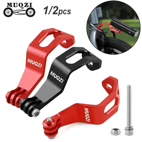 1/2pcs Bicycle Front Light Holder Fork Mount Bracket Aluminum Alloy Camera Flashlight Holder Mount for Brompton Folding Bike