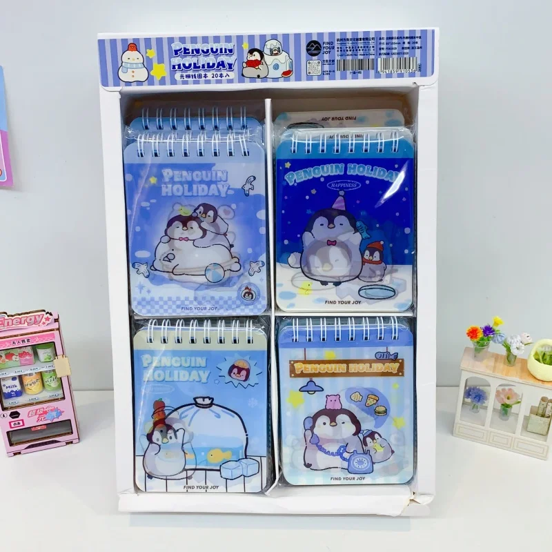 12pcs-lot-kawaii-penguin-coil-notebook-cute-portable-note-book-diary-planner-stationery-school-supplies