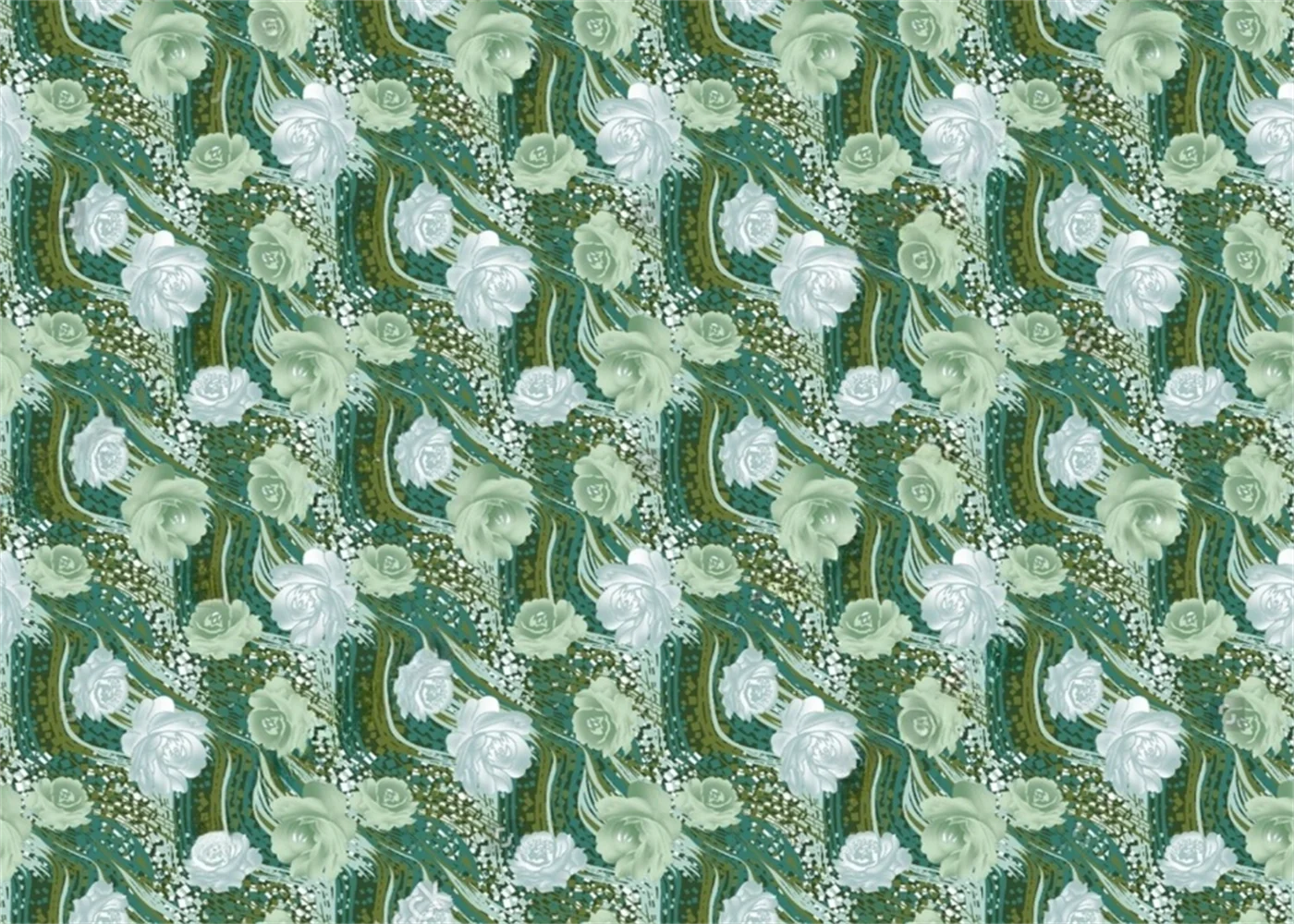 Customized Size Mural Small Wildflowers Country Style Grassland Background Wallpaper Rainforest Plants Flower Pattern decorative