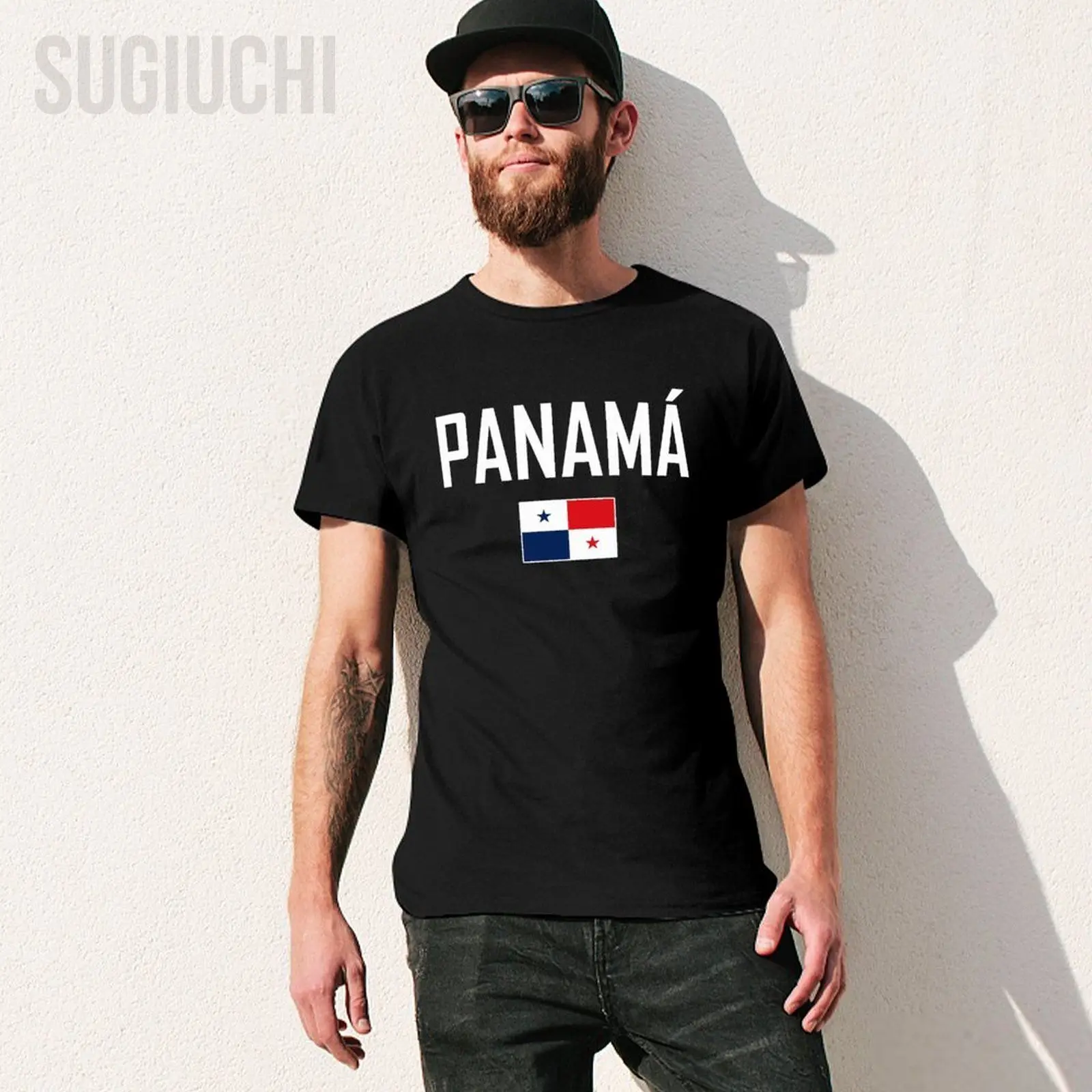 Men Tshirt PANAMA Flag And Font Tees T-Shirt O-neck T Shirts Women Boys 100% Cotton Clothing More Color