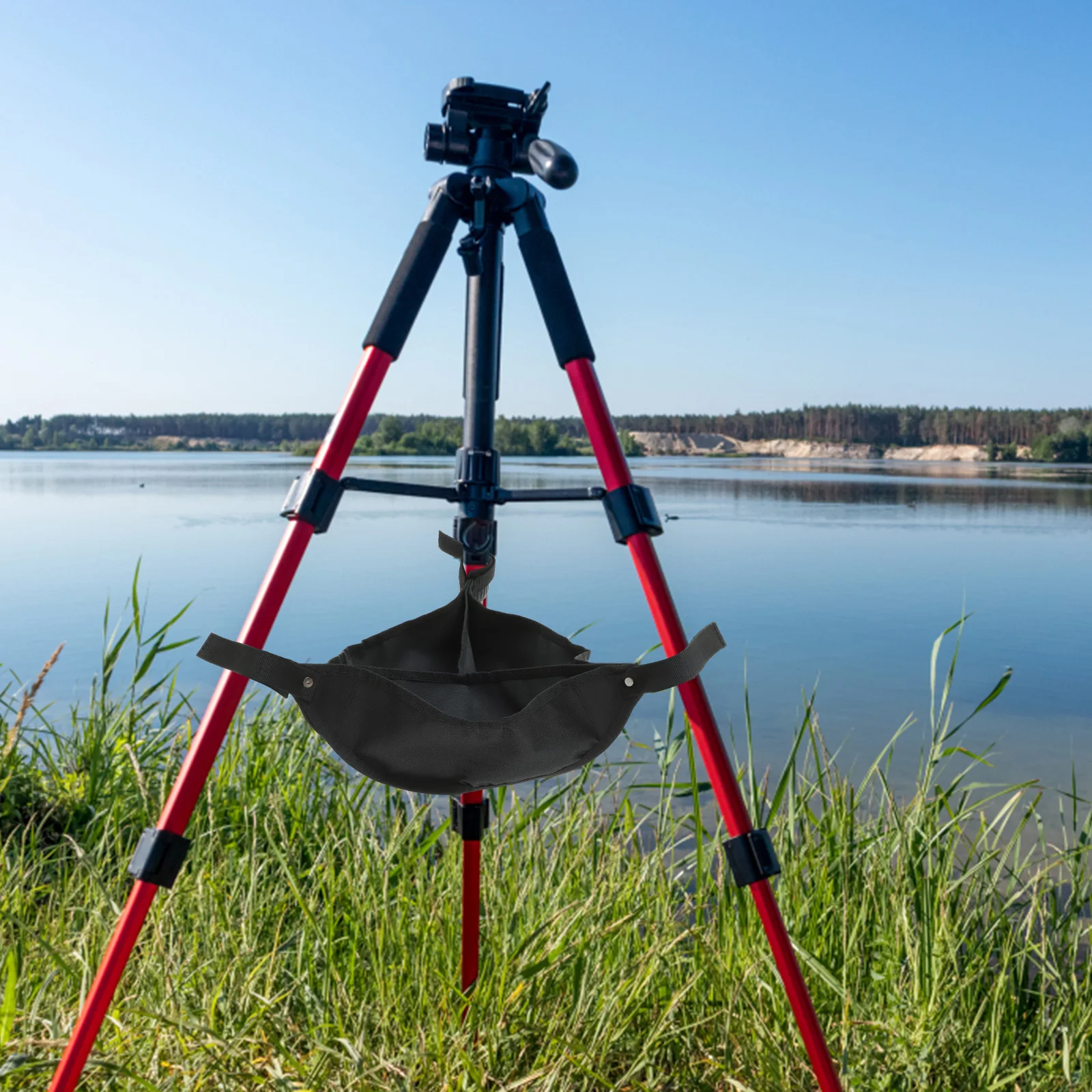 

Tripod Weight Bag Black Stone for Photography Stable Light St Universal Compatibility Adjustible Weights Outdoor Tent
