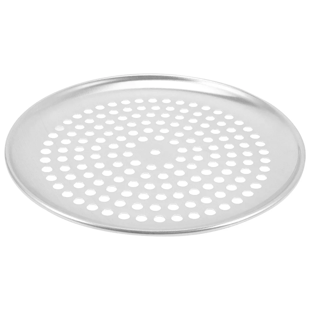 

Pizza Pan 10 Inch Large Holes Wear Resistant Baking Tray for Oven Metal Accessories Nonstick Easy Cleaning Home Use
