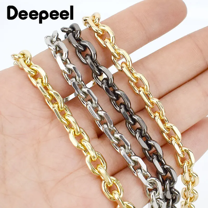 60-120cm Metal Bags Chain Strap for Shoulder Crossbody Replacement Chains Handbag Handles DIY Handmade Hardware Bag Accessories