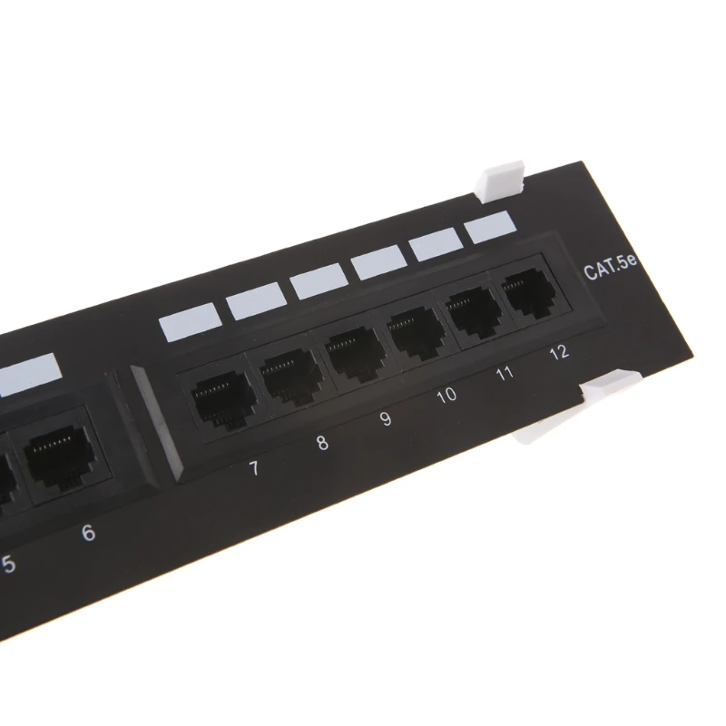 12 Port CAT5 CAT5E Patch Panel RJ45 Networking Wall Mount Rack Mount Bracket