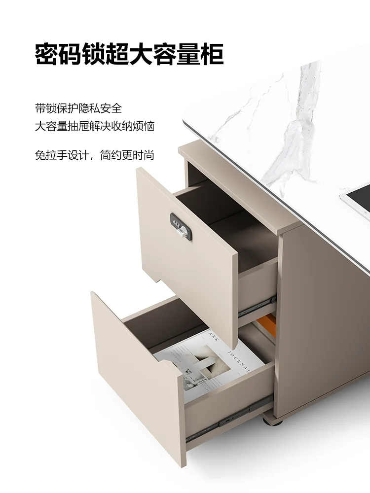 Staff office desk and chair combination simple modern staff creative office 4 four people