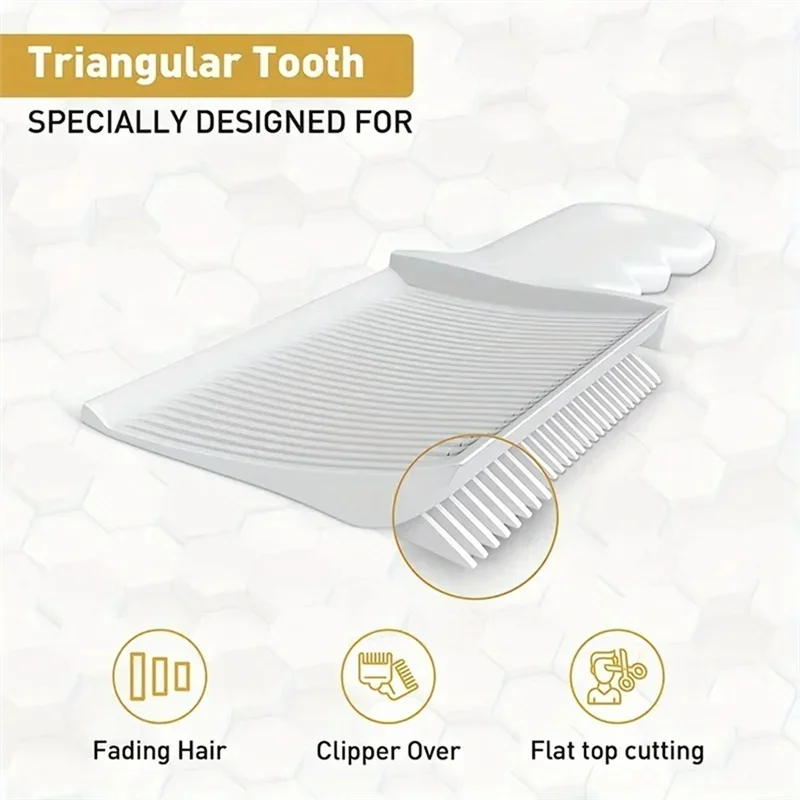 Peigne de coupe professionnel pour barbier A56X, peigne de coupe hybride à dessus plat, brosse dégradée résistante à la chaleur pour hommes, outils de coiffure pour Salon