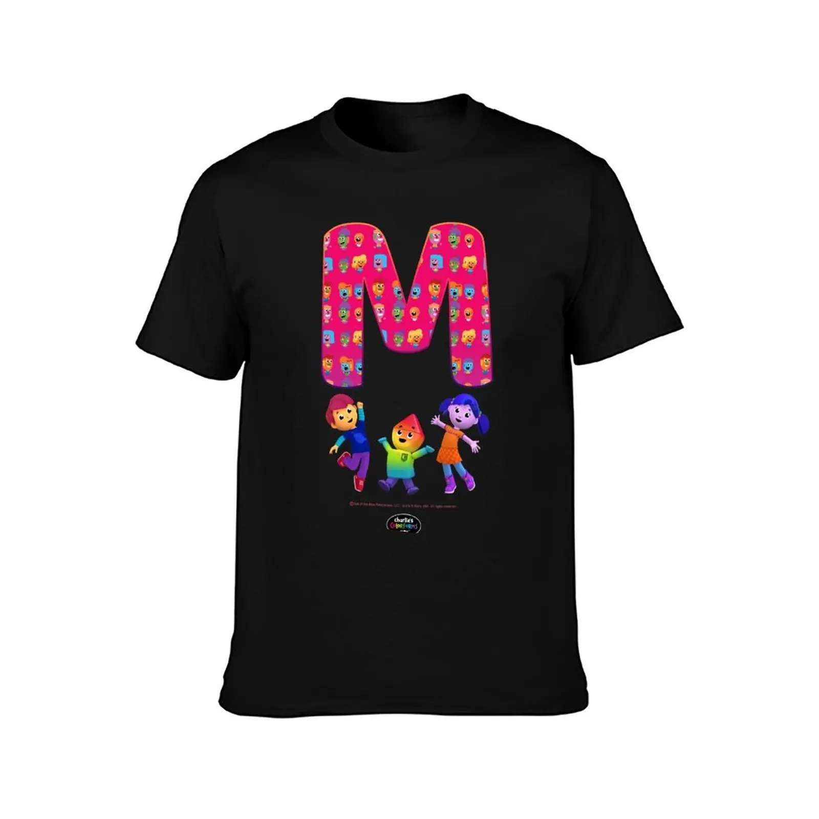 Charlie's Colorforms City Monogram Initial M Men T Shirt t shirts for man graphic vintage