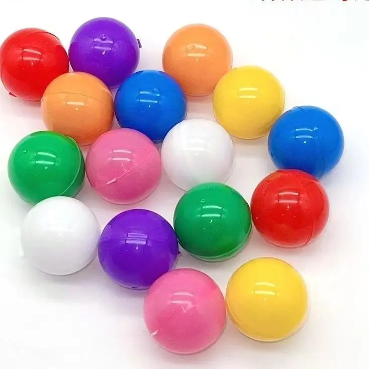 10-100Pcs Thick ABS Plastic 3.8cm Opening Ball Integrated Lottery Ball Lucky Draw Ball Color Reusable Decorative Hollow Balls