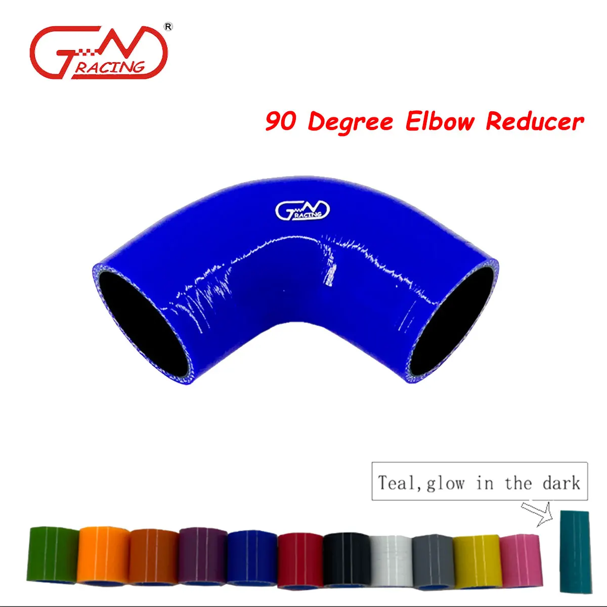 Universal Silicone Tubing Hose 90 Degrees Reducer Connector Car Intercooler Turbo Intake Pipe Coupler Blue Multi Size