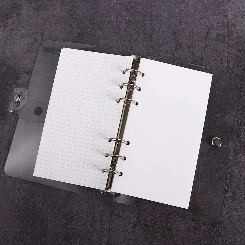 

A4/A5/A6/A7 Agenda Clip File Plastic Folder Notebook Loose Leaf Ring Planner Binder