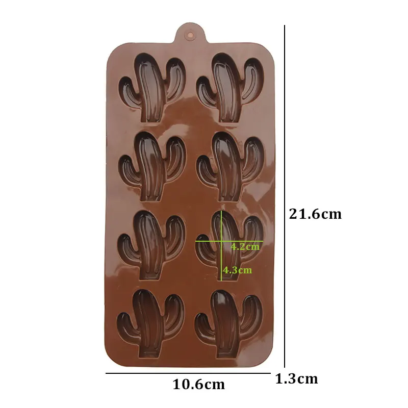Cactus Shape Silicone Mold Chocolate Candy Jelly Pudding Mould Resin Plaster Clay Molds Baking Tool