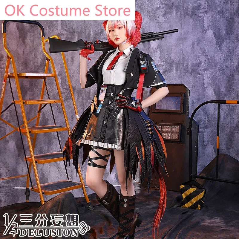 Anime! Arknights Fiammetta Game Suit Gorgeous Uniform Cosplay Costume Halloween Carnival Party Role Play Outfit Women