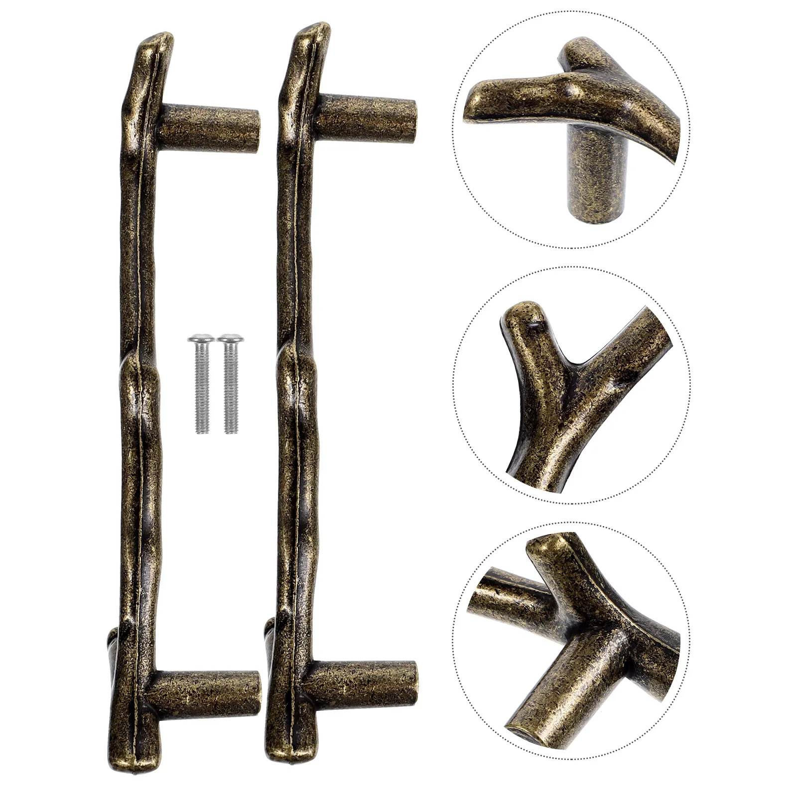 

2pcs Branch Cabinet H Black 96mm Hole Distance Modern Drawer Pulls Knobs For Cabinets Wardrobes Furniture Hardware