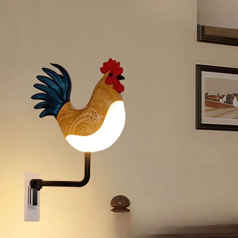 

Светодиодный светильник Haan Wandlamp USB Oplaadbare Draadloze Cocklamp Decoratieve Dierenverlichting voor Gang Woonkamer Foyer Slaapkamer