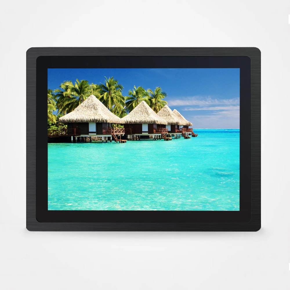 15 inch wall mount project capacitive touch monitor industrial lcd display