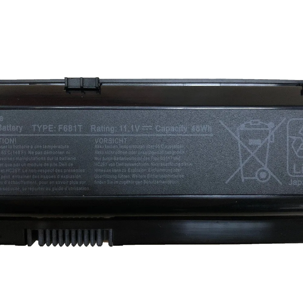 11.1v 48wh f681t new original laptop Battery For Dell M15X P08G SQU-724 D951T SQU-722 T779R T780R HC26Y NGPHW W3VX3